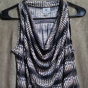 Worthington Women's Abstract Sleeveless Top - SIZE S